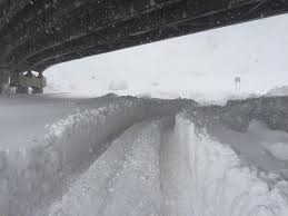 NYS Thruway covered in snow