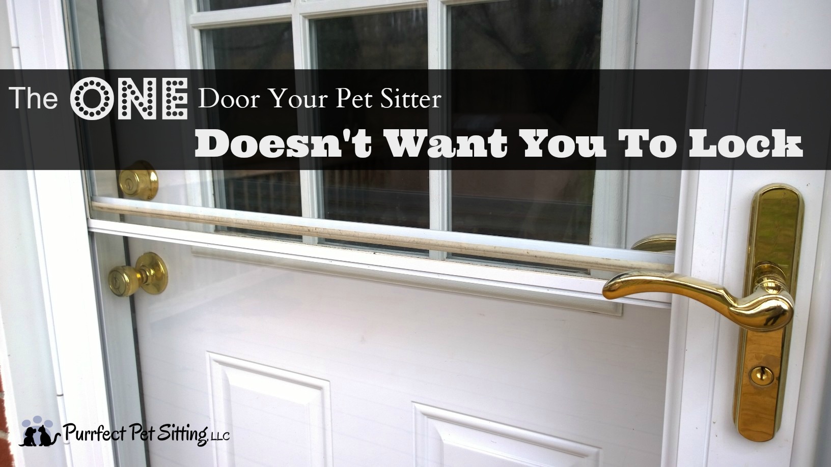 the one door your pet sitter doesn't want you to lock